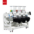 BAI high speed commercial 3 head 12 colors computer hat flat t-shirt embroidery machine for sale